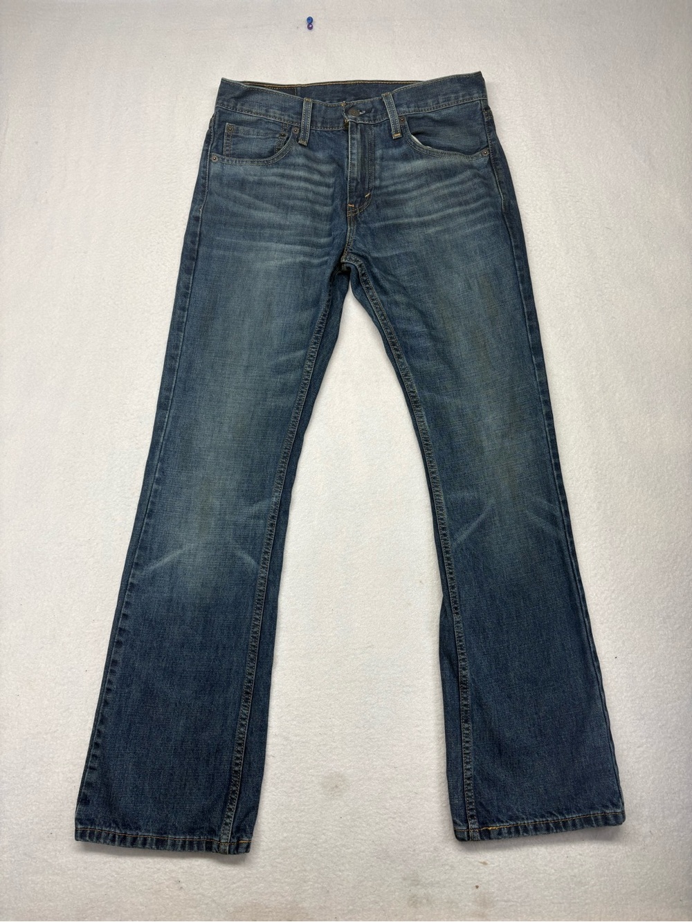 Levis 527 Jeans Mens 31x32 Blue Bootcut Mid Rise Dark Wash Denim Western